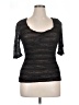 Studio M Black 3/4 Sleeve Top Size XL - photo 1