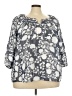 Como Blu Gray 3/4 Sleeve Blouse Size 3X - photo 1