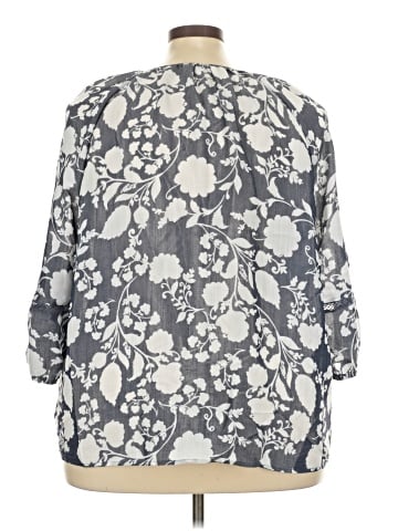 Como Blu 3/4 Sleeve Blouse (view 2)