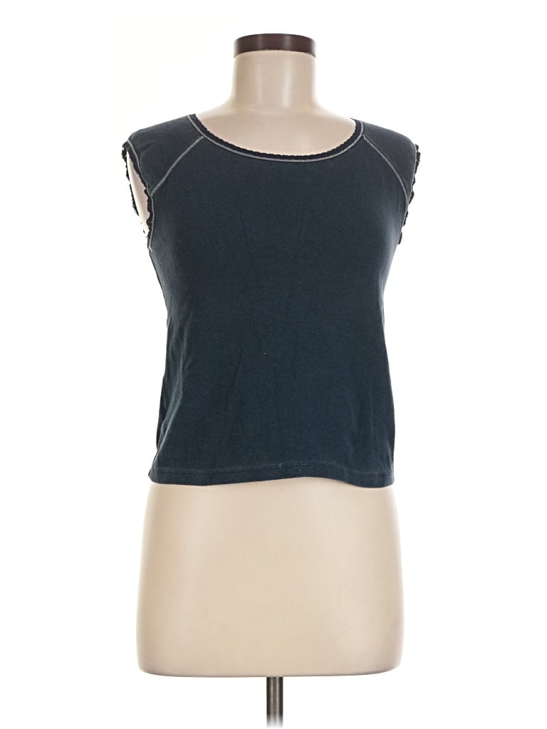 Pre-owned Dkny Sleeveless T-shirt In Blue