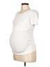 Seraphine Ivory Short Sleeve Top Size Lg Maternity - photo 1