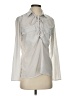 Zanzea Collection Silver Long Sleeve Blouse Size S - photo 1