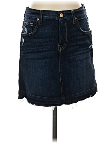 7 For All Mankind Denim Skirt (view 1)