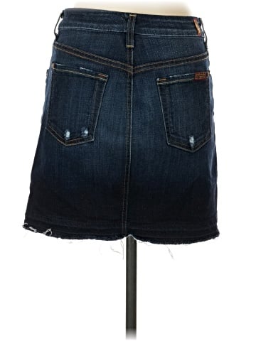 7 For All Mankind Denim Skirt (view 2)