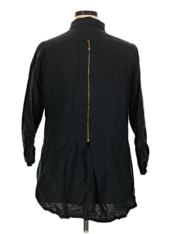 Soft Surroundings 3/4 Sleeve Button-Down Shirt (view 2)