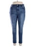 Reba Solid Blue Jeans Size 16 - photo 1