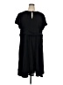 eShakti 100% Polyester Solid Black Casual Dress Size M (estimated) - photo 1