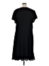 eShakti 100% Polyester Solid Black Casual Dress Size M (estimated) - photo 2