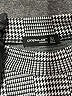 Popular Basics Houndstooth Gray Casual Dress Size L - photo 7