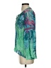 Hale Bob 100% Silk Green Long Sleeve Silk Top Size S - photo 5