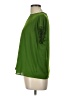 T Tahari 100% Polyester Green Short Sleeve Top Size L - photo 5