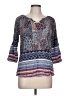 Tantrums Blue 3/4 Sleeve Blouse Size L - photo 1