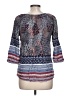 Tantrums Blue 3/4 Sleeve Blouse Size L - photo 2