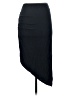 Venus Solid Black Casual Skirt Size XS - photo 2