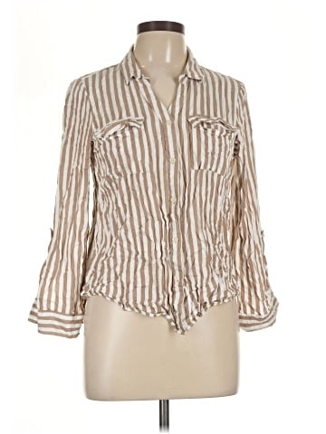 Alexander Jordan 3/4 Sleeve Button-Down Shirt (view 1)