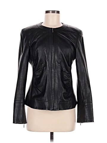 Lafayette 148 New York Leather Jacket (view 1)