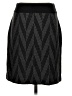 Willi Smith Chevron-herringbone Black Formal Skirt Size S - photo 2