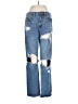 Forever 21 Graphic Blue Jeans Size 26 waist - photo 1