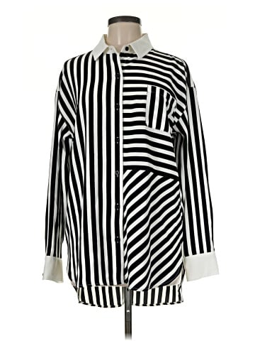 Karl Lagerfeld Paris Long Sleeve Blouse (view 1)