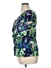 AB Studio Tropical Green Blue Short Sleeve T-Shirt Size XL - photo 5