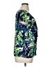 AB Studio Tropical Green Blue Short Sleeve T-Shirt Size XL - photo 4