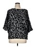 Jennifer Lopez Animal Print Gray Pullover Sweater Size XL - photo 1