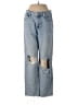 Paige 100% Cotton Hearts Blue Jeans Size 25 waist - photo 1