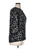 Jennifer Lopez Animal Print Gray Pullover Sweater Size XL - photo 4