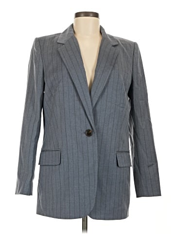 Madewell Single-Breasted Blazer in Yarn-Dyed Pinstripe (view 1)