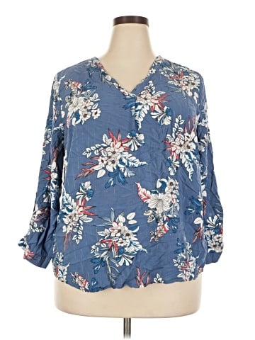 Meri Skye 3/4 Sleeve Blouse (view 1)