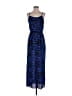 Aqua 100% Polyester Animal Print Blue Casual Dress Size S - photo 1