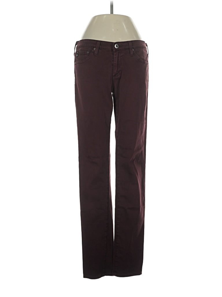 Pre-owned Adriano Goldschmied Jeans In Burgundy