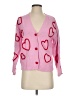 33 Degrees Hearts Pink Cardigan Size XS - photo 1