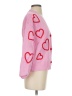 33 Degrees Hearts Pink Cardigan Size XS - photo 4