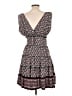 Studio M Print Black Casual Dress Size L - photo 2