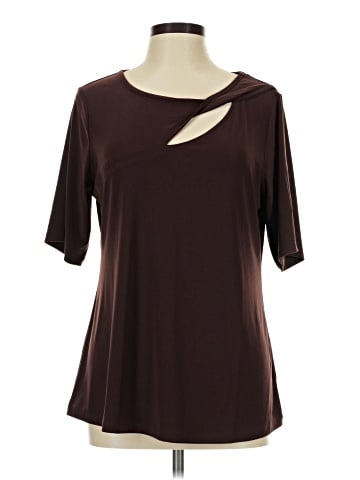 Nina Leonard Short Sleeve Top (view 1)