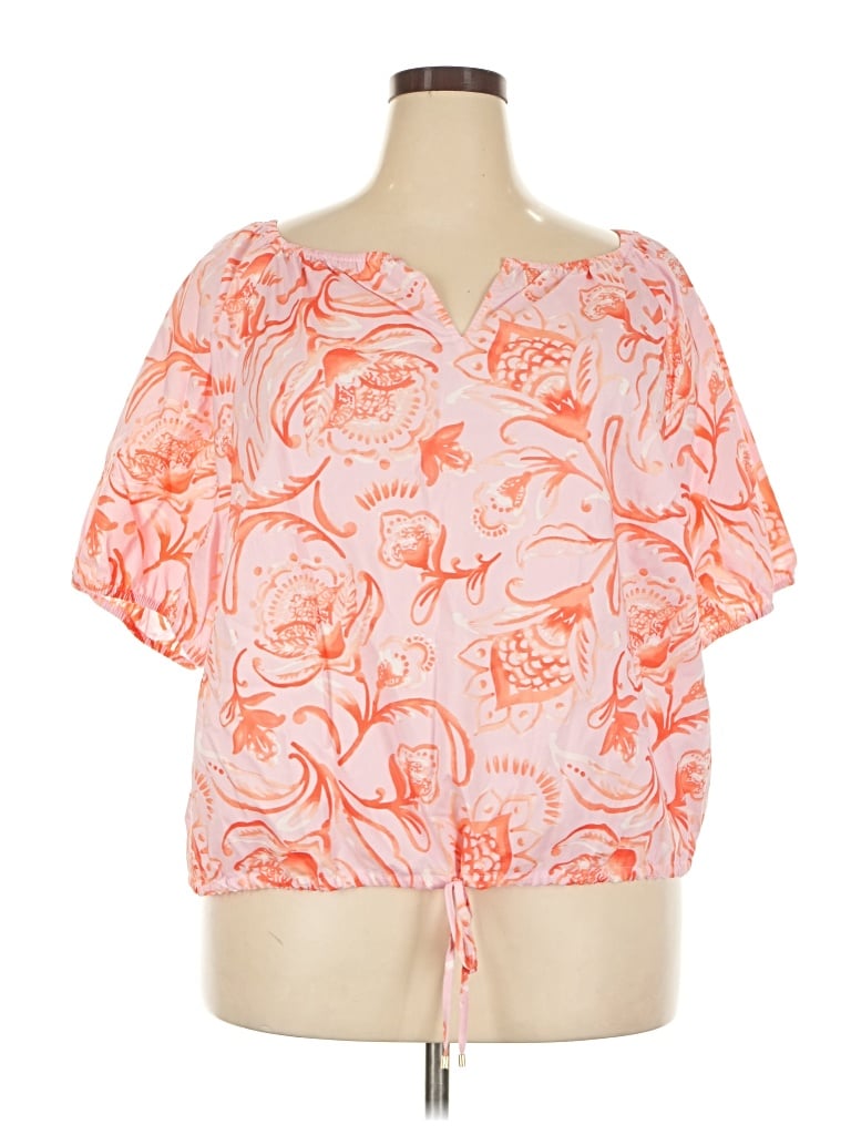 Pre-owned Talbots Short Sleeve T-shirt In Orange