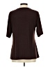 Nina Leonard Burgundy Short Sleeve Top Size L - photo 2