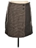 Sundance Houndstooth Brown Wool Skirt Size 14 - photo 1