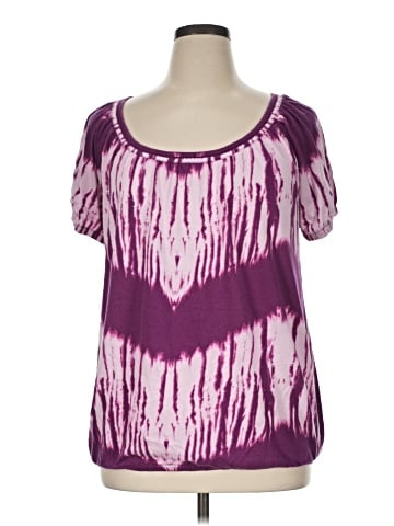 Lane Bryant Outlet Short Sleeve Blouse (view 1)