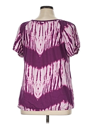 Lane Bryant Outlet Short Sleeve Blouse (view 2)