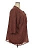 Ellos Polka Dots Brown 3/4 Sleeve Blouse Size 24 - photo 4