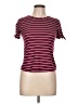 Btween Stripes Burgundy Short Sleeve T-Shirt Size 12 - photo 1