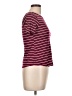 Btween Stripes Burgundy Short Sleeve T-Shirt Size 12 - photo 4