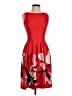 Ivanka Trump Graphic Red Cocktail Dress Size 2 - photo 1