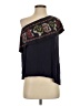 Hazel Black Short Sleeve Top Size S - photo 1