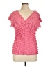 Elementz Pink Short Sleeve Blouse Size L - photo 1