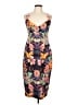 Venus Tropical Black Cocktail Dress Size L - photo 1