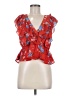 WAYF 100% Polyester Red Sleeveless Blouse Size M - photo 1