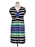 One World Stripes Black Casual Dress Size XL - photo 1